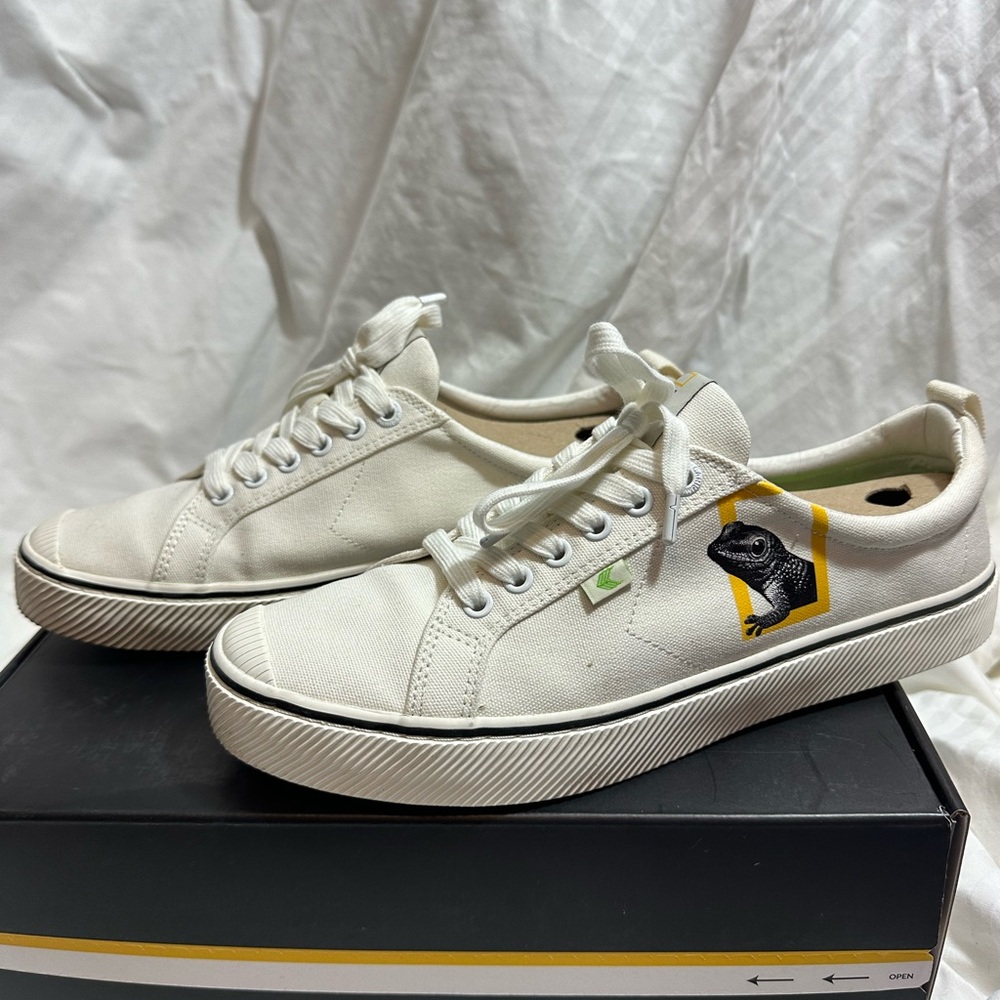 Men's White Canvas Cariuma Sneakers